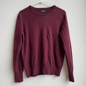 Naadam Sweater Size Medium Original 100% Cashmere Sweater Burgundy Red Crewneck